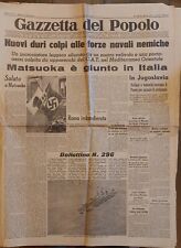 Quotidiani epoca 1941 usato  Biella