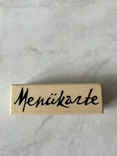 Stempel menükarte zum gebraucht kaufen  Witten-Herbede