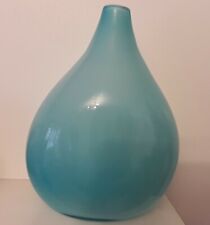 Hadmade Glass Vase sky blue Decorative Art Modern flower Table Home contemporary for sale  Shipping to South Africa