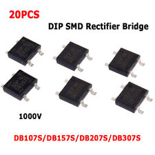 20 peças DB107S/DB157S/DB207S/DB307S/DB307S 1A/2A/3A 1000V DIP SMD ponte retificadora de diodo comprar usado  Enviando para Brazil