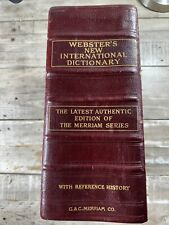 Livro de referência antigo de 1922 "Webster's New International Dictionary" ilustrado comprar usado  Enviando para Brazil