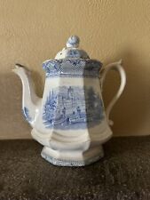 Staffordshire teapot blue for sale  Belle Vernon