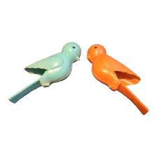 Used, Lot Of 2 Plastic Bird Clothes Hangers Hong Kong Blue & Orange for sale  Shipping to South Africa