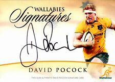 Signed 2015 Wallabies Rugby Union Signatures Card - David Pocock - #126/150, used for sale  Shipping to South Africa