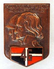 Insigne ancien 46° RI BERLIN FFA Allemagne Régiment Infanterie ORIGINAL émail  d'occasion  Toulon-
