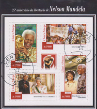 Nelson Mandela S.Tome E.Principe Timbrato 3954 for sale  Shipping to South Africa