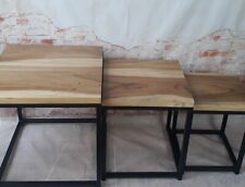 Set wooden stool for sale  Shipping to Ireland