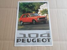 Peugeot 104 original for sale  EASTBOURNE
