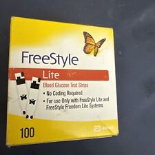 100 Freestyle Lite Diabetic test strips 3/31/2024 Mint Only 17.99 for sale  Shipping to South Africa