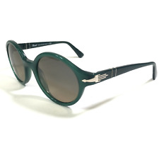 Persol Sunglasses 3098-S 1001/28 Green Round Frames Film Noir Collection for sale  Shipping to South Africa