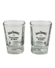 Conjunto de 2 copos quadrados transparentes logotipo uísque fogo Jack Daniels Tennessee comprar usado  Enviando para Brazil