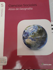 Libro 5 Primaria Ciencias Sociales Atlas De Geografía Saber Hacer Santillana..., usado segunda mano  Embacar hacia Argentina