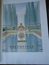 perfume IN A GARDEN de GRENOVILLE + RONEO pub FRANCE ILLUSTRATION ETE 1947 neck for sale  Shipping to South Africa