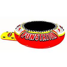 Sportsstuff Funstation 10 Foot PVC Inflatable Water Trampoline Kids Jump Bouncer, used for sale  Shipping to South Africa