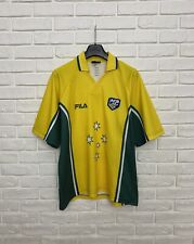 Vintage Men's Australia Fila Cricket ACB Jersey Shirt Yellow Size L for sale  Shipping to South Africa