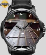 Hermoso reloj de pulsera único con cuerdas de guitarra unisex Reino Unido rápido, usado segunda mano  Embacar hacia Argentina