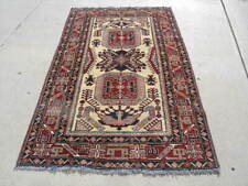 Used, Vintage Afghan Chobi Hand Knotted Woven Oriental Rug Caucasian Design 47x74 inch for sale  Shipping to South Africa