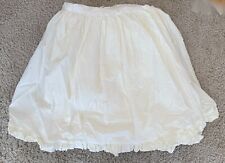 NEW Pine Cone Hill Ivory Pleated Ruffle King Bedskirt 100% Cotton 18" Drop for sale  Shipping to South Africa