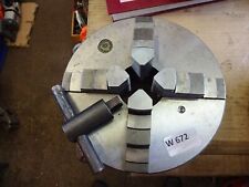 Bison Self Centring 4 jaw chuck 200mm lathe, steel 2500rpm + key, used for sale  Shipping to South Africa