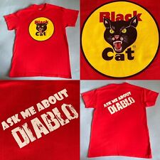 Camiseta BLACK CAT Fireworks Diablo con licencia oficial. MEDIO (NV) usado segunda mano  Embacar hacia Argentina