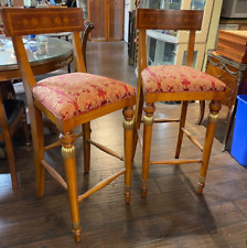 Pair upholstered burled for sale  San Leandro