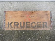 VINTAGE 1937 KRUEGER BEER STINIE GARRAFA CAIXA CAIXA CAIXA DE MADEIRA NEWARK NOVA JERSEY K MAN comprar usado  Enviando para Brazil