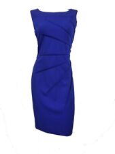 Usado, Vestido sem mangas Calvin Klein azul royal feminino clássico bainha carreira tamanho 10 comprar usado  Enviando para Brazil