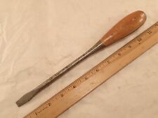 Vintage IRWIN USA 3/8" Flat Tip Screwdriver, Perfect Handle Style. 11-1/4" L for sale  Royersford
