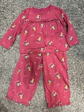 Juego de pijamas de pantalones de manga larga para niñas pequeñas Carters 3T rosa mono segunda mano  Embacar hacia Argentina