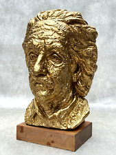 ALBERT EINSTEIN BUSTO TOM DOURADO ESCULTURA FACIAL EM TAMANHO REAL AUSTIN PRODUTOS ESTÁTUA comprar usado  Enviando para Brazil