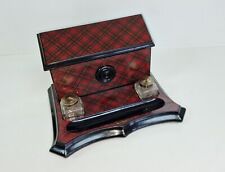 Tartanware stationery inkwell for sale  HOVE