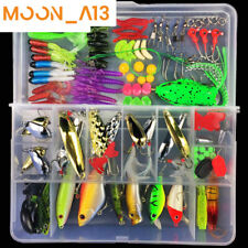 Used, 28-106PCS Fishing Accessories Kit set with Tackle Box Pliers Jig Hooks Swivels for sale  Shipping to South Africa