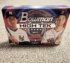 Bowman High Tek 2017 caja de hobby de béisbol 4 autógrafos en tarjeta segunda mano  Embacar hacia Argentina