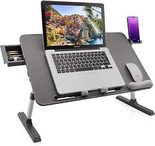 Lap Desk Tray with Folding Legs, Laptop/Tablet Table (58 x 37cm, Grey) for sale  Shipping to South Africa