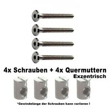 4 od. 8 śrub M6 40, 50, 60 lub 70mm + nakrętki poprzeczne 12mm, do np. łóżek Ikea® na sprzedaż  Wysyłka do Poland