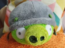 Juguete de peluche Angry Birds original Rovio Entertainment, 9" cerdo verde con casco, usado segunda mano  Embacar hacia Argentina