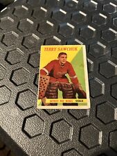 1958-59 Topps - #2 Terry Sawchuk [POOR] CREASED WITH GLUE STAINS ON BACK for sale  Shipping to South Africa