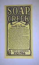 Folheto pôster cartão mesa Soap Creek Saloon Jimmie Gilmore Austin Texas comprar usado  Enviando para Brazil