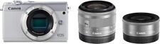 Kit de zoom doble lente única sin espejo Canon Eos M100 usado (15-45 mm, 22 mm f2) segunda mano  Embacar hacia Argentina
