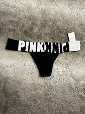 TANGA VINTAGE VICTORIAS SECRET ROSA EXTRA BAJA ALTURA NEGRA Y BLANCA TALLA S segunda mano  Embacar hacia Argentina