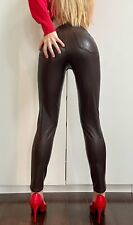(F771) Skórzane spodnie / jegginsy firmy Calzedonia w stylu 5 kieszeni rozm. S na sprzedaż  Wysyłka do Poland