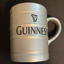 Caneca de café Guinness cerâmica prata cinza barril Barrell 4,5" de altura comprar usado  Enviando para Brazil
