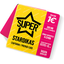 Używany, Telia SUPER Estonia przedpłacona karta SIM, będzie działać na całym świecie na sprzedaż  Wysyłka do Poland