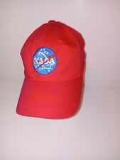 NASA Baseball Hat Cap Red Adjustable Blue Embroidered Patch Space segunda mano  Embacar hacia Argentina