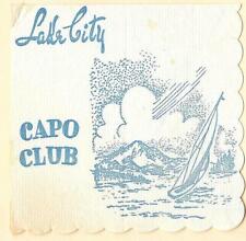 Ca. 1950s Capo Club Lounge Coquetel Bar Restaurante Guardanapo Lake City Seattle WA comprar usado  Enviando para Brazil