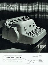 publicité Advertising 1021 1956   IBM  machine à écrire éléctrique  Direction d'occasion  Raimbeaucourt