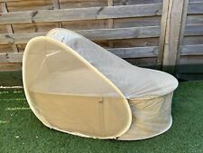 Khaki Beige Samsonite Pop Up Bubble Travel Cot Outdoors Summer Camping Netted, used for sale  TWICKENHAM