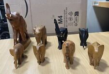 Holzelefanten handgeschnitzt k gebraucht kaufen  Berlin