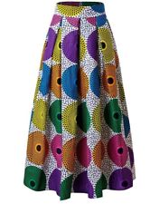 Womens Maxi Length Flared Long Skirt African Print Skirt Ankara Skirt Size 18, used for sale  Shipping to South Africa