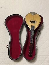 Mini instrumento musical vintage mandolina con estuche, usado segunda mano  Embacar hacia Argentina